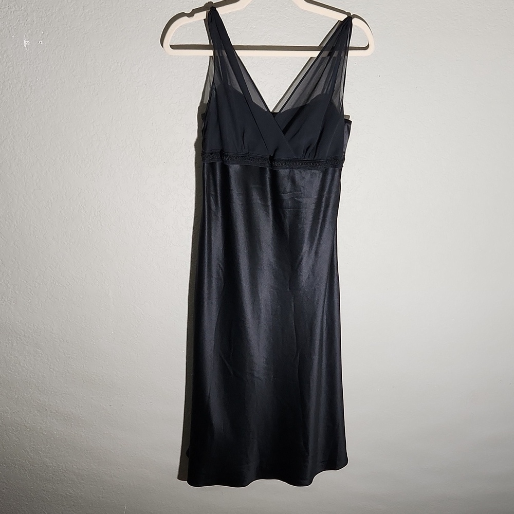 Ann Taylor Dress Womens Size 4 Black Slip